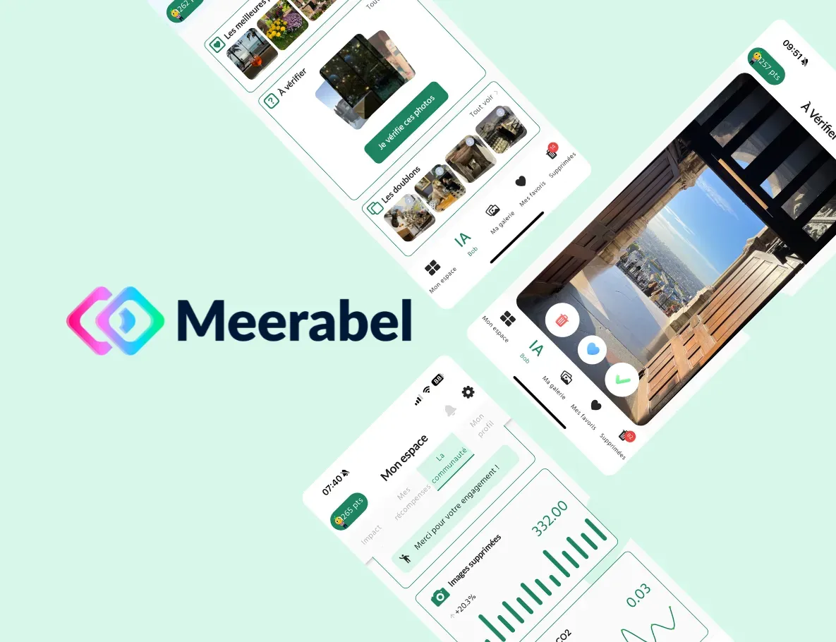 Meerabel, l'appli mobile pour trier les photos, supprimer les doublons et suivre son impact